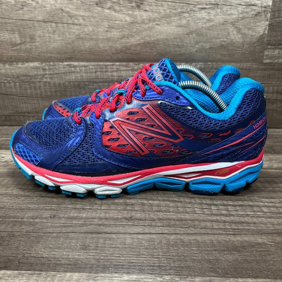 New Balance 1080 v3 Blue Red Womens US Size 8.5 EUR 40 W1080BP3 Running Shoes - Picture 4 of 10